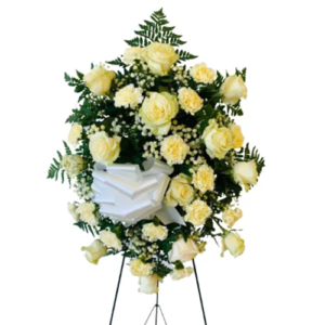 Way of Love standing spray and Wreaths FOUR DOZEN ROSES