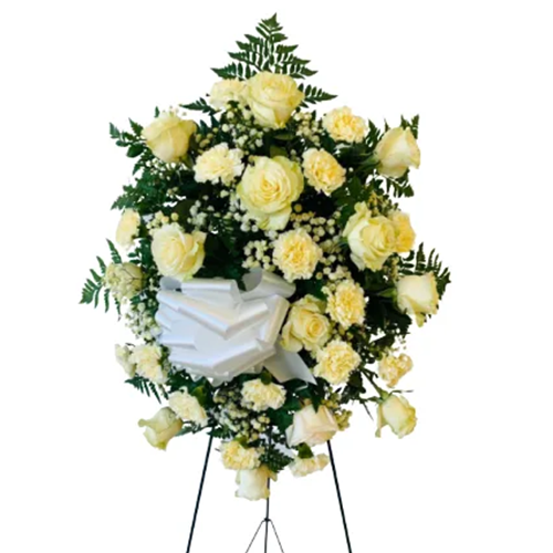 Way of Love standing spray and Wreaths FOUR DOZEN ROSES