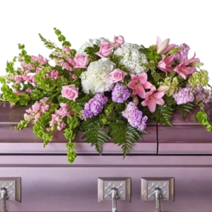 Gratitude Casket Flowers WITH FOUR DOZEN ROSES