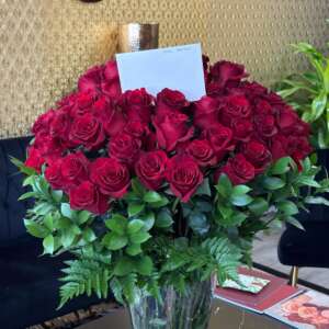 One Hundred Long Stem Roses