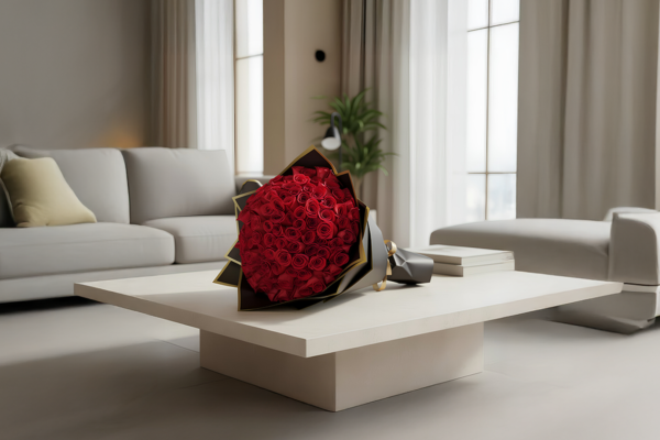 50 LARGE red rose bouquet SPECIAL EDITION!